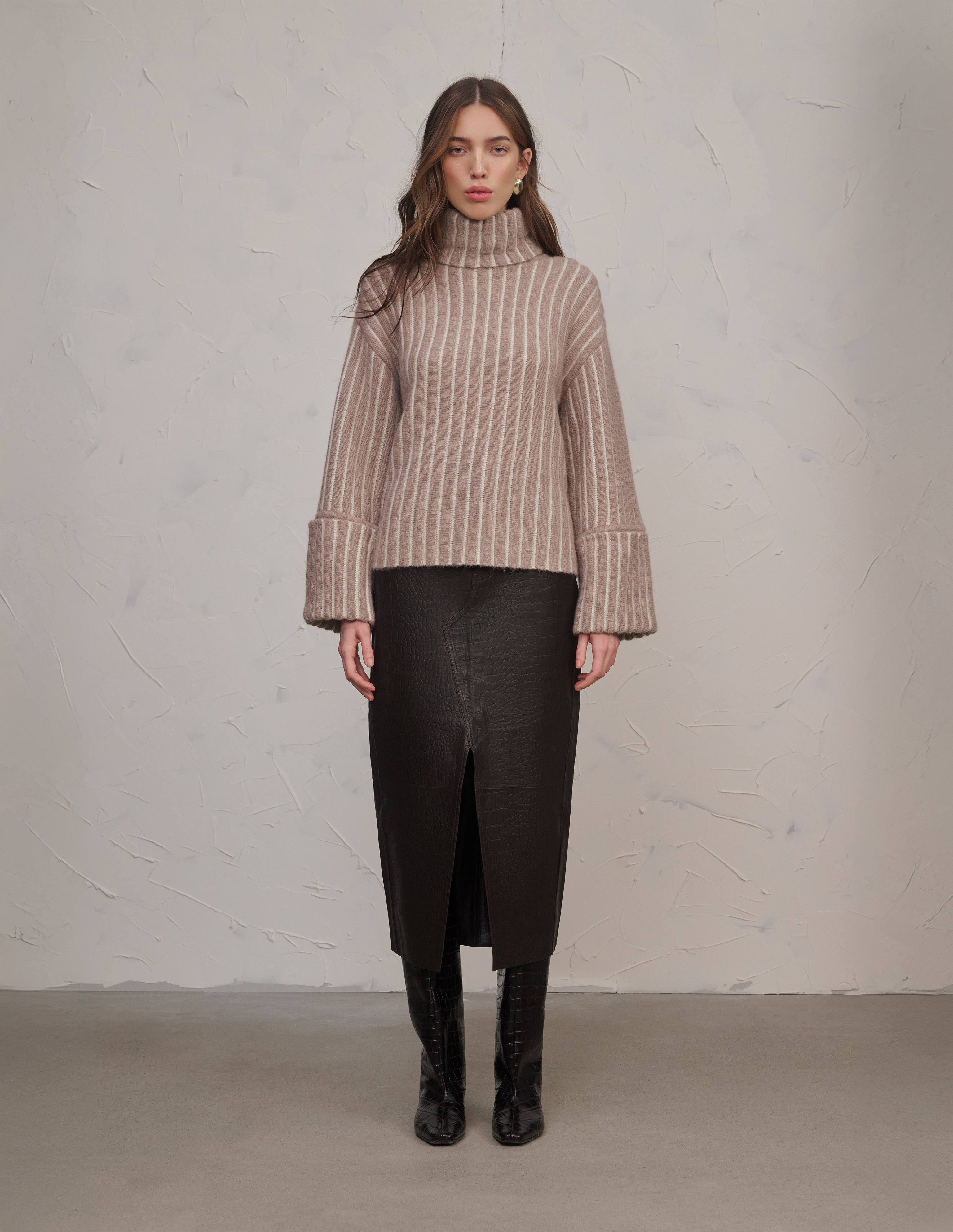 Collins - Wool & Alpaca Roll Neck Sweater